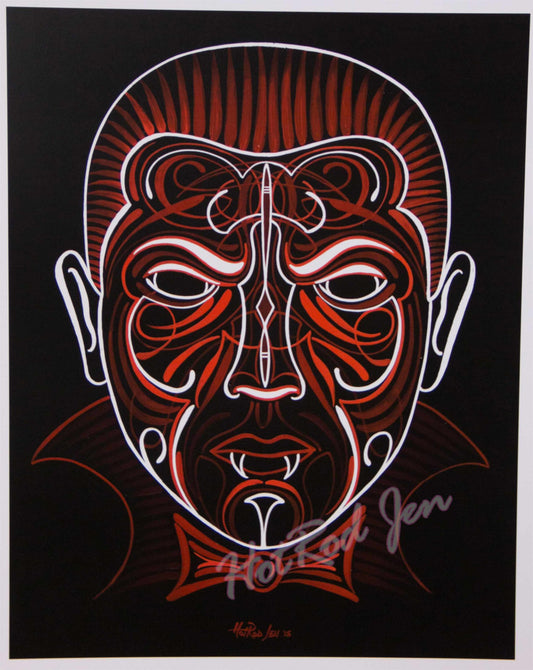 Dracula Pinstriping Print
