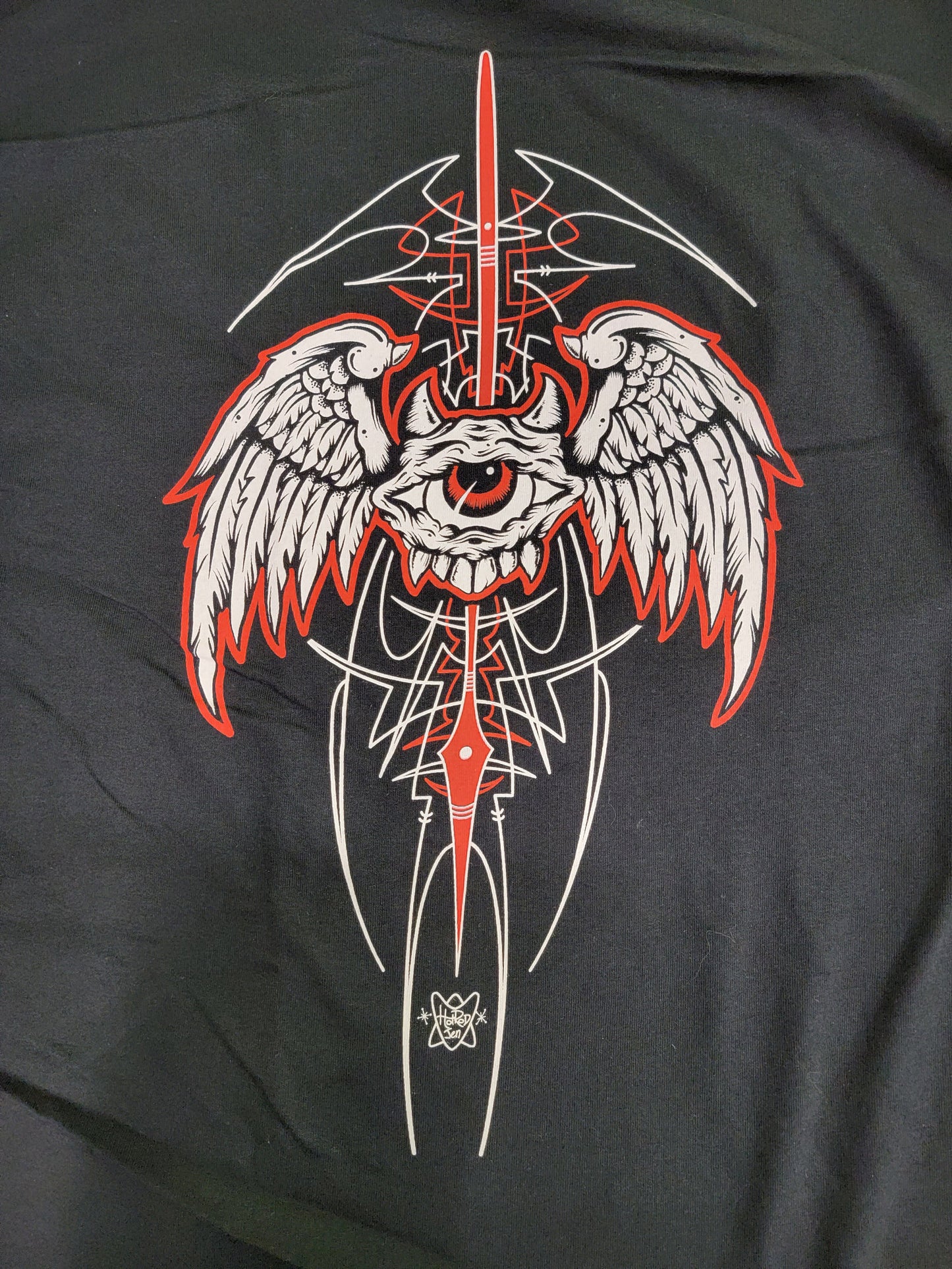 Monster Eye Pinstriping T-shirt